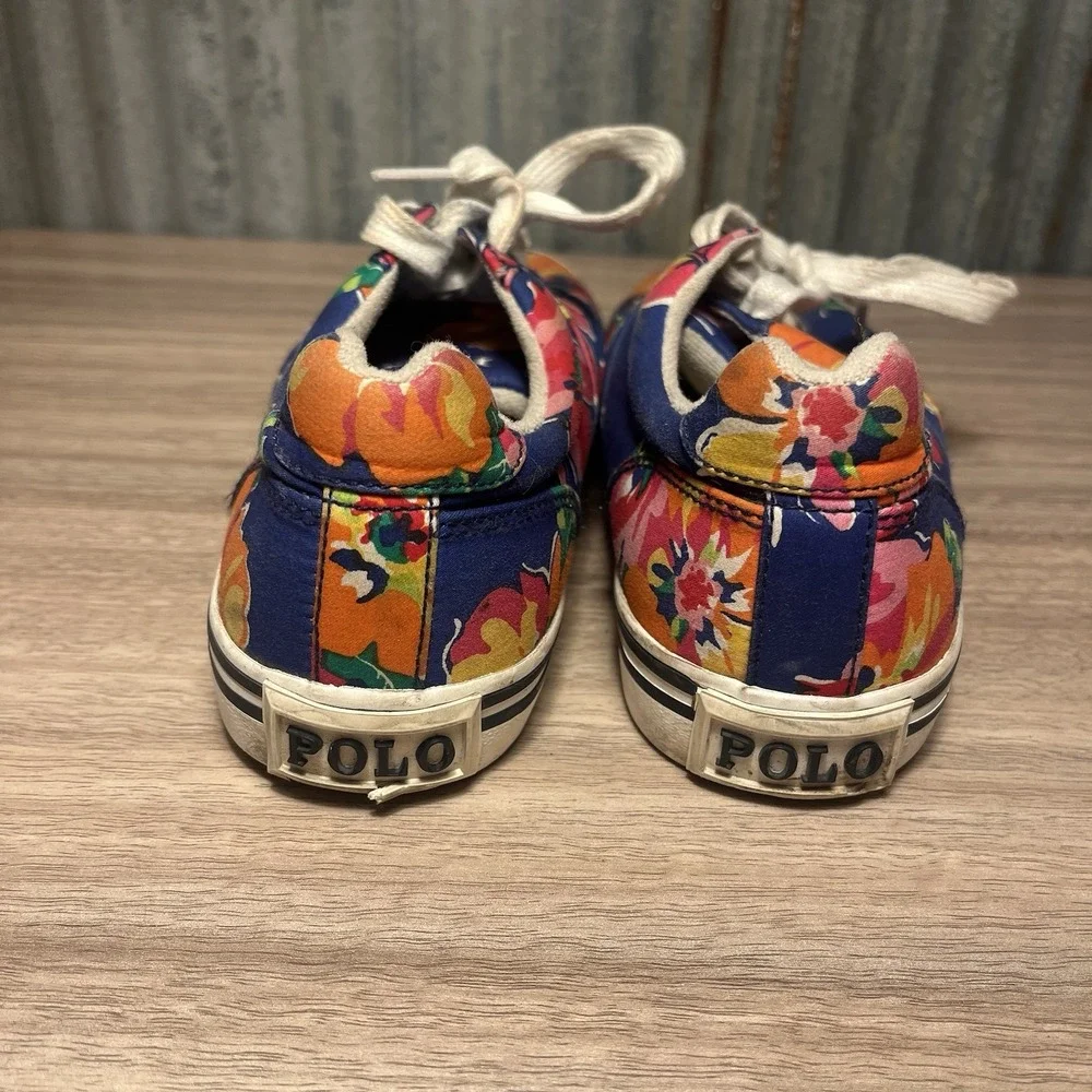 Polo Ralph‎ Lauren Women's Floral Sneakers Shoes US 4.5
